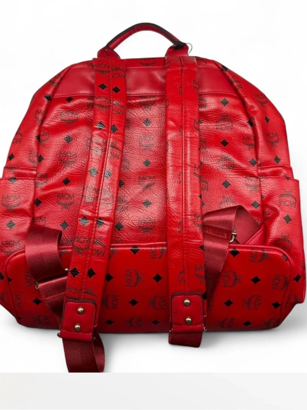 Red Studded Backpack